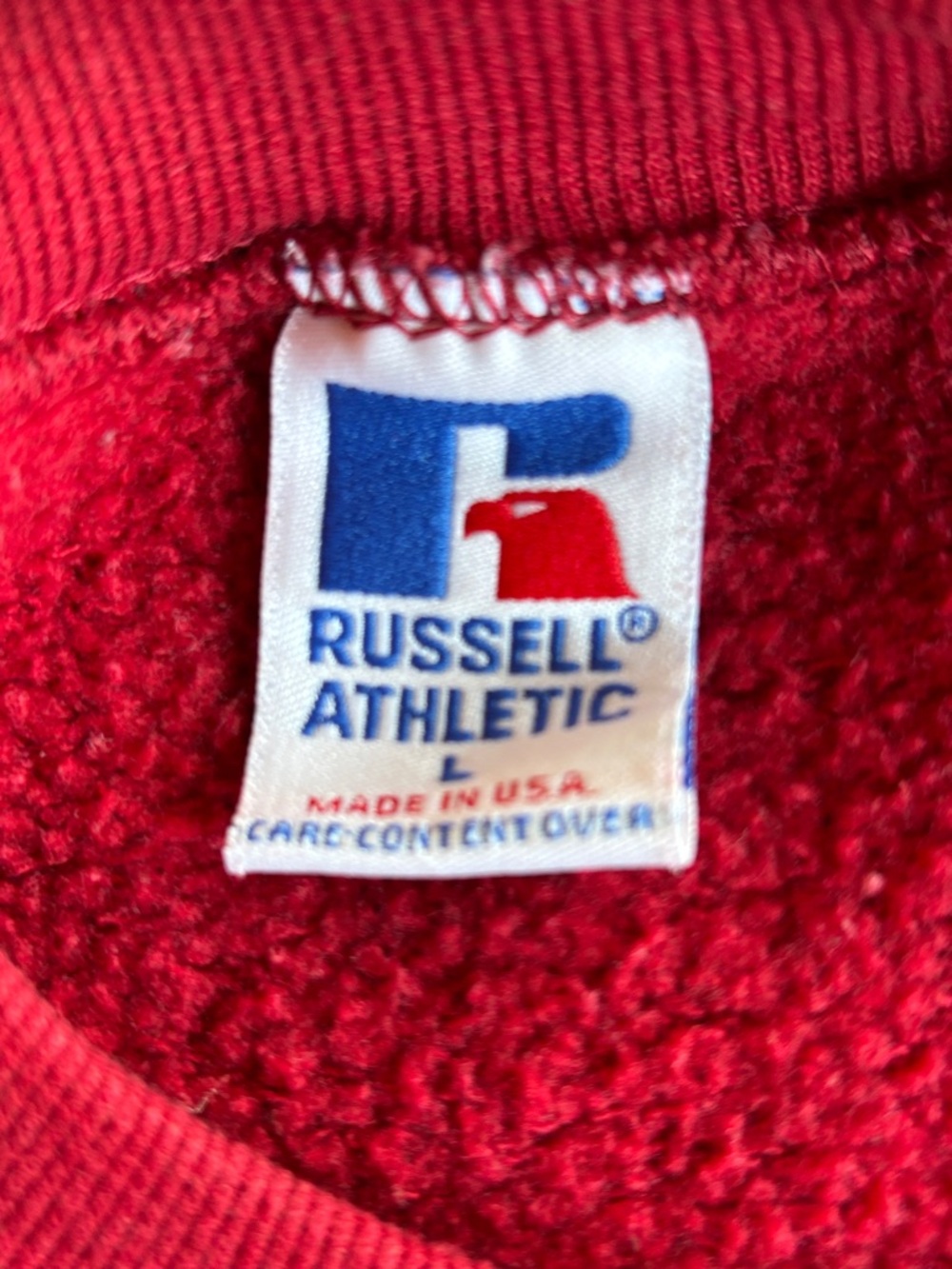 Russell Athletic 49ers Red Crewneck Large - Picture 4 of 5